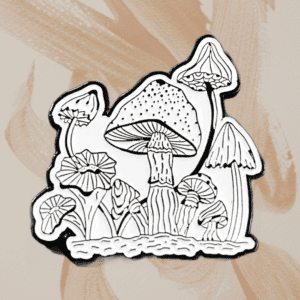 'silly-cybin' metal pin