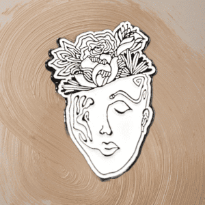 'blooming' metal pin
